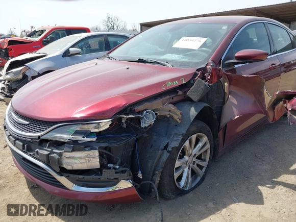 2015 Chrysler 200 Limited with VIN 1C3CCCABXFN747787, listed as a IAAI auction lot 42059276 with 145,176 mi miles. Bid and sale history available at carsss.com. Image 6.