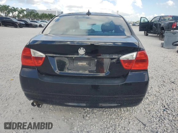 2007 BMW 3 Series 328xi with VIN WBAVC93567KX55335, listed as a Copart auction lot 60911515 with 175,798 mi miles and Salvage title. Bid and sale history available at DreamBid. Image 6.