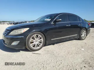 2012 Hyundai Genesis 4.6L with VIN KMHGC4DF2CU181087, listed as a Copart auction lot 49421575 with 125,180 mi miles and Non Repairable. Bid and sale history available at carsss.com. Image 1.