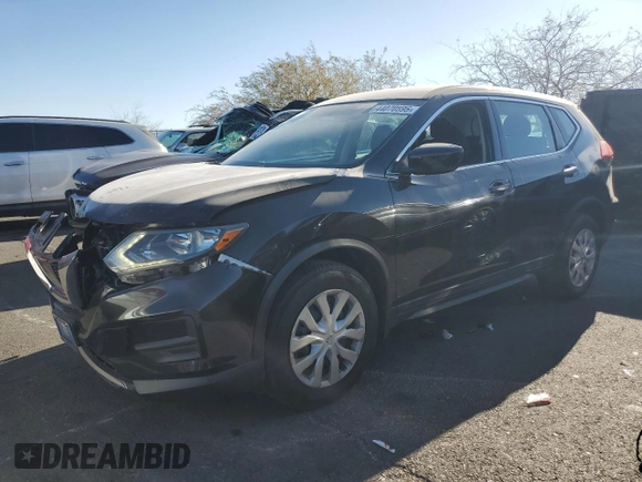 2017 Nissan Rogue SV with VIN 5N1AT2MT1HC890705, listed as a Copart auction lot 44070595 with 89,411 mi miles and Salvage Title. Bid and sale history available at carsss.com. Image 1.