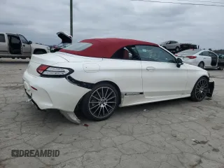 2023 Mercedes-Benz C 300 with VIN W1KWK8DB9PG132874, listed as a Copart auction lot 80416294 with 10,334 mi miles and Salvage Title. Bid and sale history available at DreamBid. Image 3.