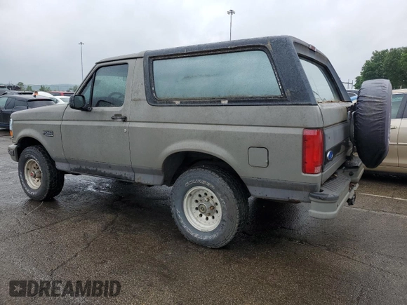 1993 Ford Bronco XL с VIN 1FMEU15N9PLB03278, выставлен на аукционе Copart как лот 59325145 с пробегом 156 813 миль миль и Чистый • Clean title. История ставок и продаж доступна на DreamBid. Изображение 2.