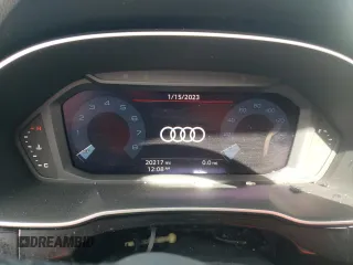 2021 Audi Q3 Premium with VIN WA1AUCF3XM1145682, listed as a Copart auction lot 37556793 with 20,217 mi miles. Bid and sale history available at carsss.com. Image 9.