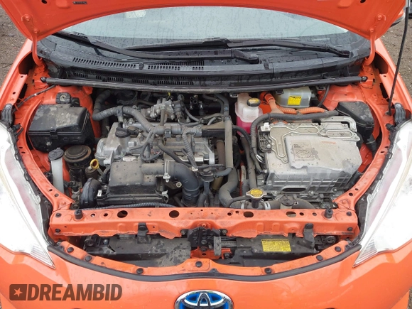2013 Toyota Prius One with VIN JTDKDTB32D1053479, listed as a IAAI auction lot 41981035 with 53,588 mi miles. Bid and sale history available at carsss.com. Image 10.