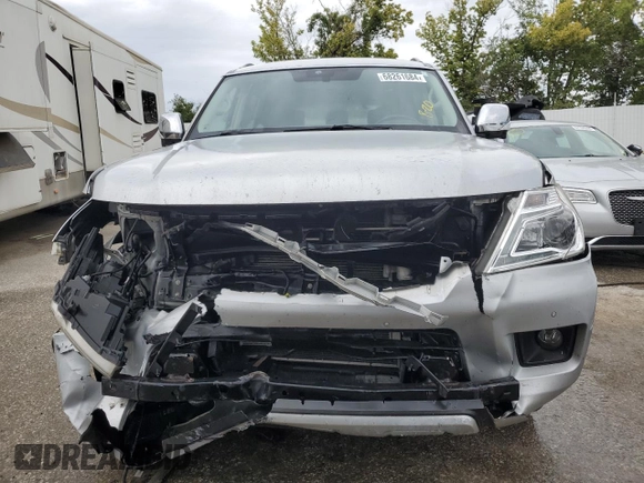 2018 Nissan Armada SV with VIN JN8AY2NC0J9558282, listed as a Copart auction lot 68261684 with 139,668 mi miles and Salvage Title. Bid and sale history available at carsss.com. Image 5.