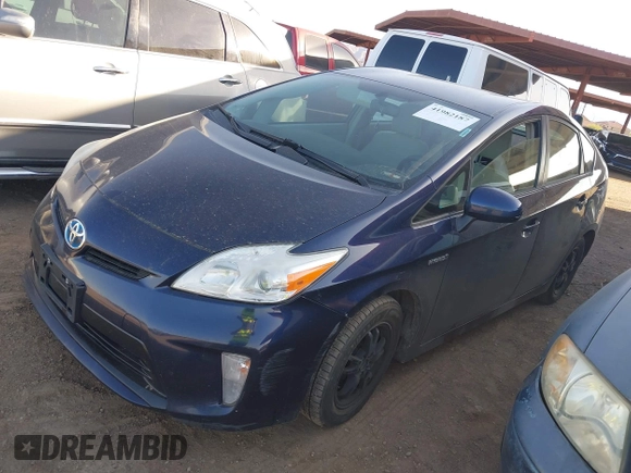 2013 Toyota Prius One with VIN JTDKN3DU1D0350459, listed as a IAAI auction lot 41982187 with 267,002 mi miles. Bid and sale history available at carsss.com. Image 17.