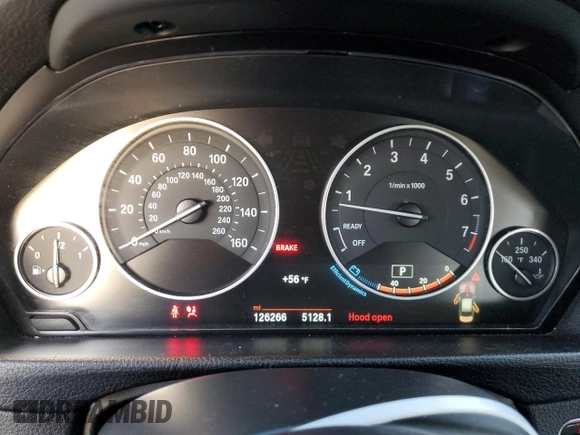 2016 BMW 3 Series 320i xDrive with VIN WBA8E5G50GNT94824, listed as a Copart auction lot 48021425 with 126,266 mi miles and Salvage Title. Bid and sale history available at carsss.com. Image 9.