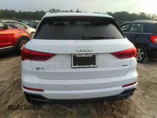 2022 Audi Q3 S line Premium Plus with VIN WA1EECF35N1035137, listed as a IAAI auction lot 42279961 with 43,458 mi miles and . Bid and sale history available at DreamBid. Image 16.