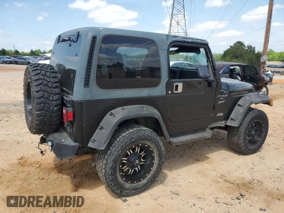 1999 Jeep Wrangler Sport with VIN 1J4FY19S9XP423684, listed as a Copart auction lot 55079455 with 149,756 mi miles and Salvage Title. Bid and sale history available at carsss.com. Image 3.