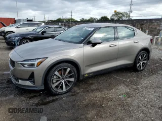 2021 Polestar 2 Launch Edition with VIN LPSED3KA9ML025011, listed as a Copart auction lot 81663604 with 46,822 mi miles and Non Repairable. Bid and sale history available at carsss.com. Image 1.