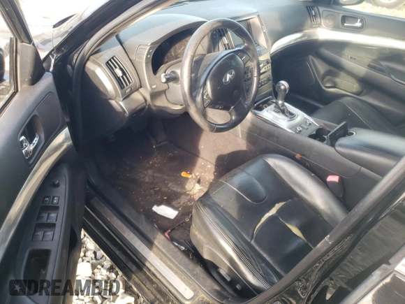 2012 Infiniti G25 x with VIN JN1DV6AR2CM860968, listed as a Copart auction lot 81557454 with 165,239 mi miles and Salvage Title. Bid and sale history available at DreamBid. Image 8.