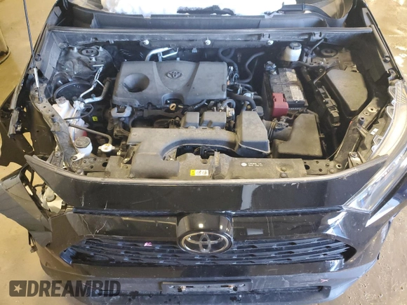2022 Toyota RAV4 LE with VIN 2T3F1RFV9NW301142, listed as a Copart auction lot 48855475 with 45,284 mi miles and Salvage Title. Bid and sale history available at carsss.com. Image 12.