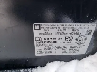 2013 Cadillac SRX Premium Collection with VIN 3GYFNJE35DS654442, listed as a Copart auction lot 43069785 with Not provided miles and Salvage title. Bid and sale history available at DreamBid. Image 12.