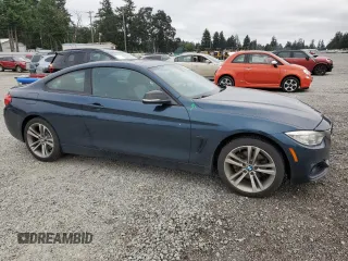 2014 BMW 4 Series 428i xDrive with VIN WBA3N9C55EF721832, listed as a Copart auction lot 62958455 with 118,168 mi miles and Salvage title. Bid and sale history available at DreamBid. Image 4.