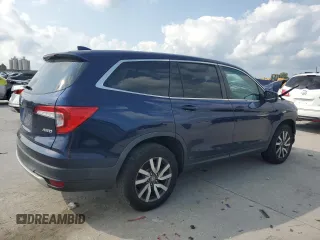 2019 Honda Pilot EX-L with VIN 5FNYF6H56KB039975, listed as a Copart auction lot 58671625 with Not provided miles and Salvage title. Bid and sale history available at DreamBid. Image 3.