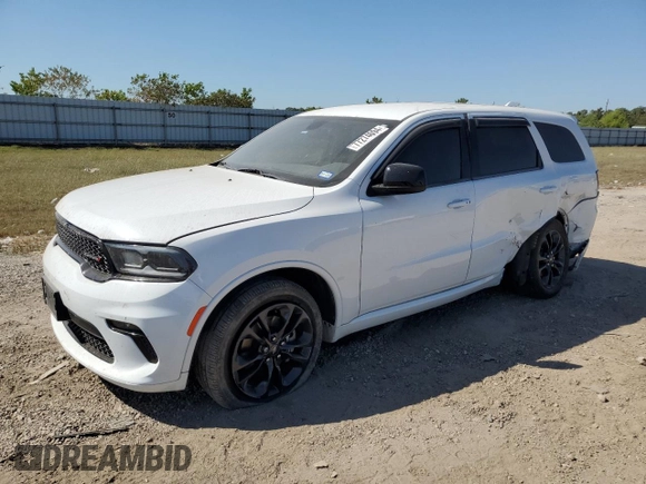 2021 Dodge Durango SXT Plus with VIN 1C4RDHAG3MC519067, listed as a Copart auction lot 77274694 with 101,103 mi miles and Salvage Title. Bid and sale history available at DreamBid. Image 1.
