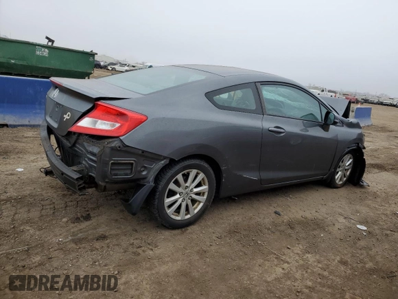 2012 Honda Civic Cpe EX-L with VIN 2HGFG3B10CH518964, listed as a Copart auction lot 43569475 with Not Provided miles and Salvage Title. Bid and sale history available at carsss.com. Image 3.