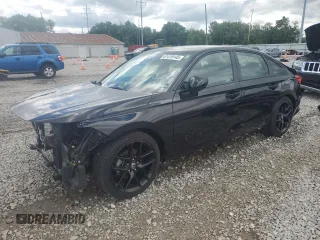 2023 Honda Civic Sport with VIN 2HGFE2F56PH570926, listed as a Copart auction lot 61419145 with 35,014 mi miles and Salvage title. Bid and sale history available at DreamBid. Image 1.