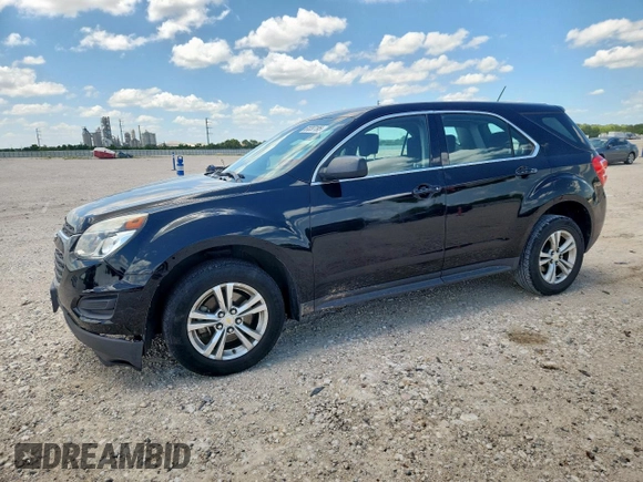 2017 Chevrolet Equinox LS z VIN 2GNALBEK0H1553515, wystawiony jako Copart lot #61237195 z przebiegiem 80 562 mil mil oraz Czysty tytuł • Clean title. Historia ofert i sprzedaży dostępna na DreamBid. Obrazek 1.