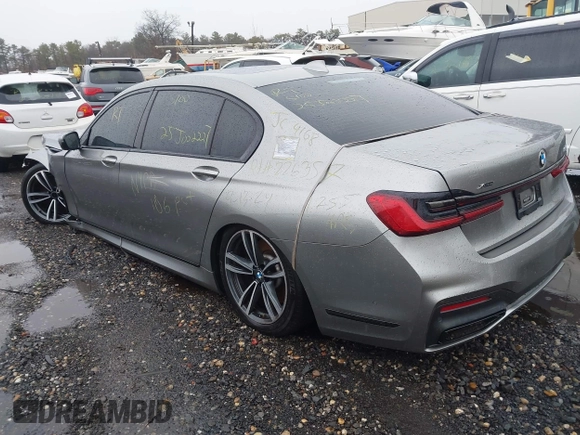 2021 BMW 7 Series 750i xDrive with VIN WBA7U2C09MCF54281, listed as a IAAI auction lot 41725986 with Not provided miles and . Bid and sale history available at DreamBid. Image 3.