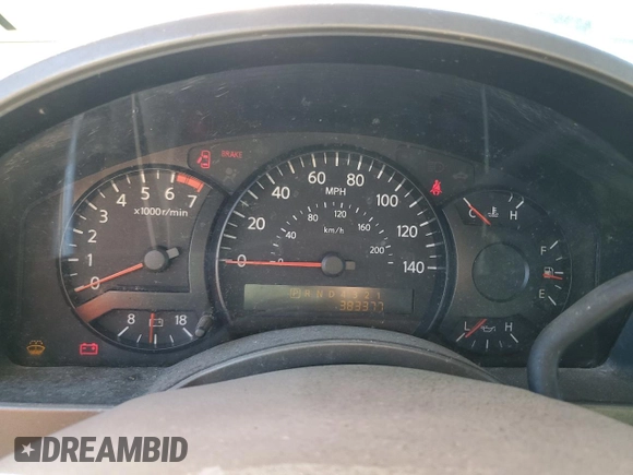 2005 Nissan Titan SE with VIN 1N6AA07A45N509323, listed as a Copart auction lot 43031055 with 383,377 mi miles and Clean Title. Bid and sale history available at DreamBid. Image 9.