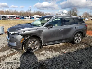 2022 Infiniti QX60 Luxe with VIN 5N1DL1FS8NC342210, listed as a Copart auction lot 83471074 with 24,745 mi miles and Salvage title. Bid and sale history available at DreamBid. Image 1.