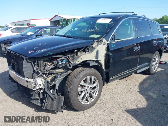 2015 Infiniti QX60 with VIN 5N1AL0MM9FC505692, listed as a IAAI auction lot 42137655 with 162,077 mi miles and . Bid and sale history available at DreamBid. Image 23.
