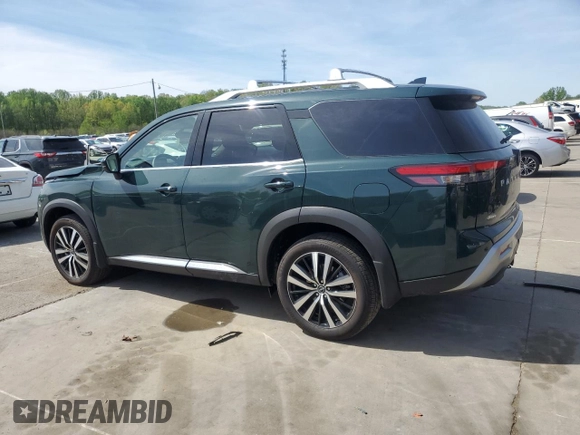 2024 Nissan Pathfinder Platinum with VIN 5N1DR3DJ2RC302683, listed as a Copart auction lot 53794565 with 1,101 mi miles and Salvage title. Bid and sale history available at DreamBid. Image 2.