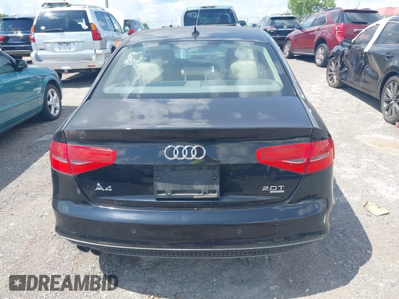 2014 Audi A4 Premium Plus with VIN WAUFFBFL0EN043699, listed as a IAAI auction lot 42766129 with 100,247 mi miles and . Bid and sale history available at DreamBid. Image 16.