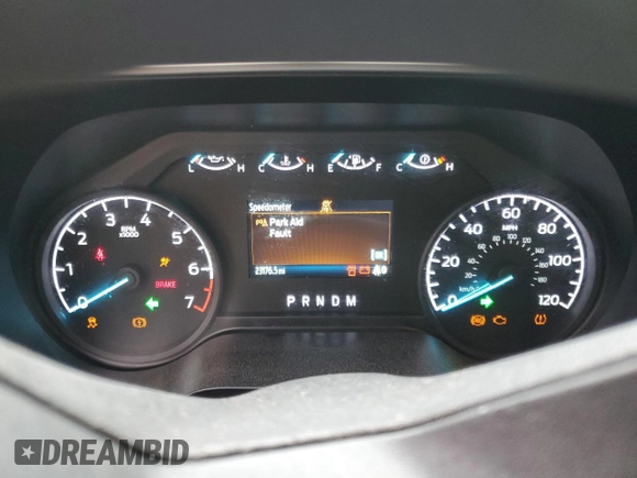 2023 Ford F-150 XL with VIN 1FTEW1EP5PKF67674, listed as a Copart auction lot 50348795 with 23,176 mi miles and Salvage title. Bid and sale history available at DreamBid. Image 9.