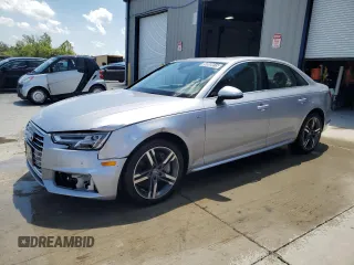 2017 Audi A4 Premium Plus with VIN WAUENAF47HN029322, listed as a Copart auction lot 58858915 with 43,693 mi miles and Clean title. Bid and sale history available at DreamBid. Image 1.