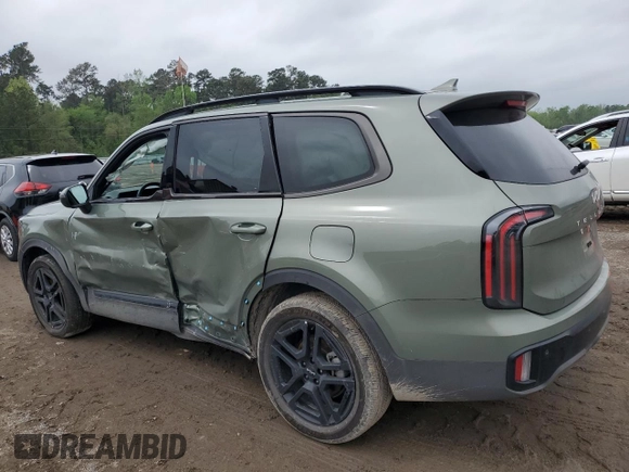 2024 Kia Telluride EX X-Line z VIN 5XYP3DGC2RG534931, wystawiony jako Copart lot #51492545 z przebiegiem 12 340 mil mil oraz Szkody całkowita. Historia ofert i sprzedaży dostępna na DreamBid. Obrazek 2.