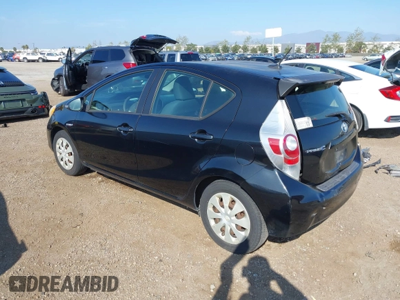 2012 Toyota Prius One with VIN JTDKDTB3XC1504575, listed as a IAAI auction lot 41866455 with 168,254 mi miles and . Bid and sale history available at DreamBid. Image 3.