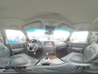 2017 Infiniti QX80 with VIN JN8AZ2NF7H9642908, listed as a Copart auction lot 60019395 with 154,923 mi miles and Salvage title. Bid and sale history available at DreamBid. Image 16.