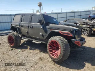 2021 Jeep Wrangler Unlimited Sahara Altitude с VIN 1C4HJXEG4MW731421, выставлен на аукционе Copart как лот 54960915 с пробегом 105 243 миль миль и Списание • Salvage title. История ставок и продаж доступна на DreamBid. Изображение 4.