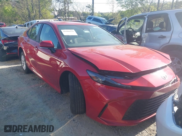 2025 Toyota Camry LE with VIN 4T1DAACK1SU042282, listed as a IAAI auction lot 41986639 with Not Provided miles and . Bid and sale history available at DreamBid. Image 1.