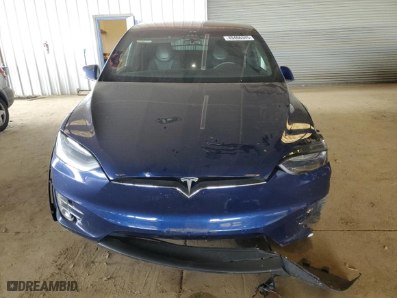 2017 Tesla Model X 90D with VIN 5YJXCBE27HF041847, listed as a Copart auction lot 49466345 with 113,596 mi miles and Salvage Title. Bid and sale history available at carsss.com. Image 5.