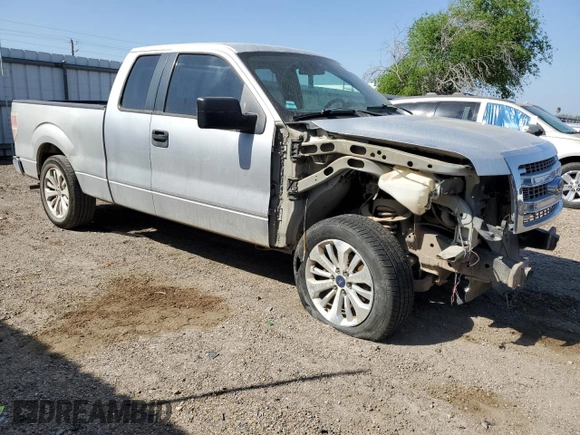 2010 Ford F-150 XL with VIN 1FTEX1CW0AFC65703, listed as a Copart auction lot 48744955 with 332,310 mi miles and Salvage Title. Bid and sale history available at carsss.com. Image 4.