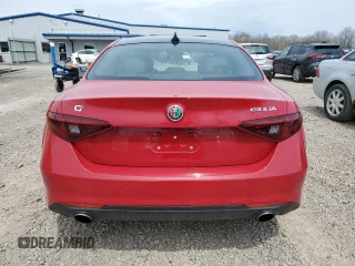 2018 Alfa Romeo Giulia with VIN ZARFAEDN0J7577037, listed as a Copart auction lot 54208215 with 54,175 mi miles and Salvage title. Bid and sale history available at DreamBid. Image 6.