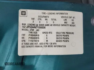 1997 Chevrolet Cavalier LS z VIN 1G1JF5244V7190036, wystawiony jako Copart lot #56882255 z przebiegiem 88 532 mil mil oraz Szkody całkowita. Historia ofert i sprzedaży dostępna na DreamBid. Obrazek 12.