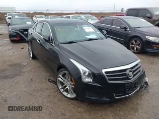 2014 Cadillac ATS Standard RWD with VIN 1G6AA5RX5E0104427, listed as a IAAI auction lot 41542467 with 83,351 mi miles. Bid and sale history available at carsss.com. Image 1.