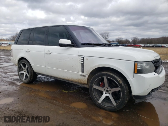 2012 Land Rover Range Rover HSE Lux with VIN SALMF1D45CA372976, listed as a Copart auction lot 48302545 with 178,639 mi miles and Salvage title. Bid and sale history available at DreamBid. Image 4.