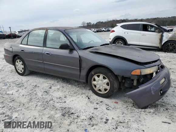 1997 Mitsubishi Galant ES with VIN 4A3AJ56G9VE183134, listed as a Copart auction lot 47187625 with 286,365 mi miles and Salvage Title. Bid and sale history available at carsss.com. Image 4.