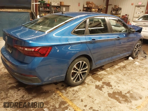2023 Volkswagen Jetta Sport with VIN 3VWBM7BU4PM010718, listed as a IAAI auction lot 41582445 with 45,382 mi miles and . Bid and sale history available at DreamBid. Image 4.