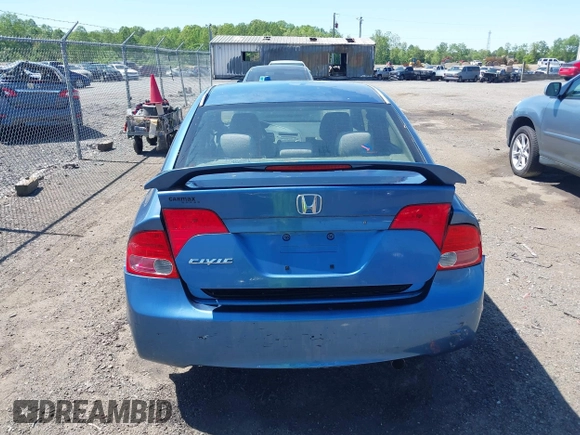 2006 Honda Civic LX with VIN JHMFA16586S000128, listed as a IAAI auction lot 42138350 with 127,253 mi miles and . Bid and sale history available at DreamBid. Image 16.