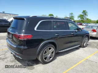 2021 Mercedes-Benz GLS 450 with VIN 4JGFF5KE0MA547652, listed as a Copart auction lot 52721464 with 58,712 mi miles and Salvage Title. Bid and sale history available at DreamBid. Image 3.
