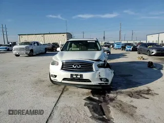 2015 Infiniti QX60 with VIN 5N1AL0MM5FC527690, listed as a Copart auction lot 45763045 with 157,179 mi miles and Salvage Title. Bid and sale history available at DreamBid. Image 14.