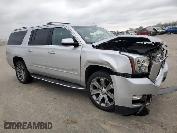 2017 GMC Yukon XL Denali with VIN 1GKS2HKJ8HR222286, listed as a Copart auction lot 46079885 with 84,243 mi miles and Salvage Title. Bid and sale history available at carsss.com. Image 4.