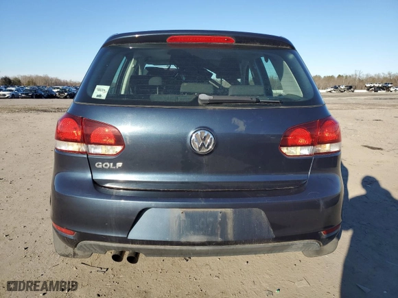 2010 Volkswagen Golf with VIN WVWDB7AJ5AW300708, listed as a Copart auction lot 45302605 with 47,242 mi miles and Salvage Title. Bid and sale history available at carsss.com. Image 6.