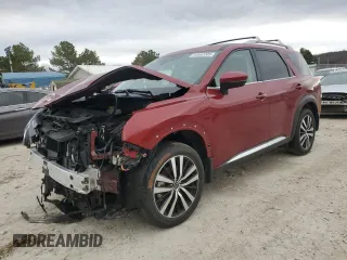 2024 Nissan Pathfinder Platinum with VIN 5N1DR3DG7RC316812, listed as a Copart auction lot 44542305 with 1,608 mi miles and Salvage Title. Bid and sale history available at carsss.com. Image 1.